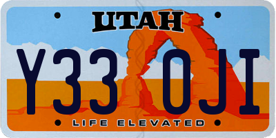 UT license plate Y330JI