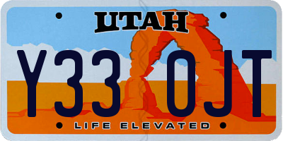 UT license plate Y330JT