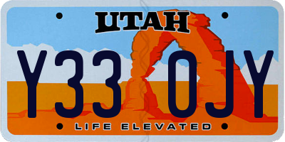 UT license plate Y330JY