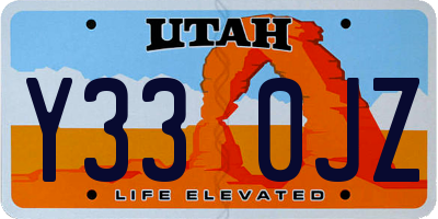 UT license plate Y330JZ