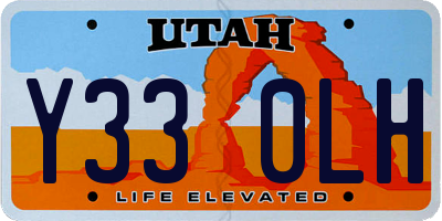 UT license plate Y330LH