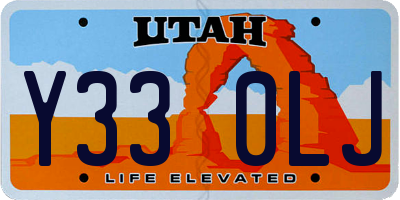 UT license plate Y330LJ