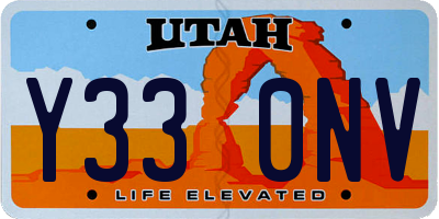 UT license plate Y330NV