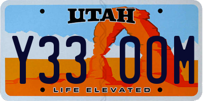 UT license plate Y330OM