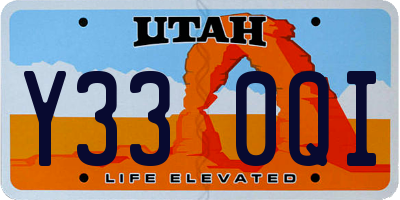UT license plate Y330QI