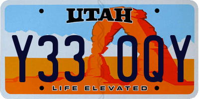 UT license plate Y330QY