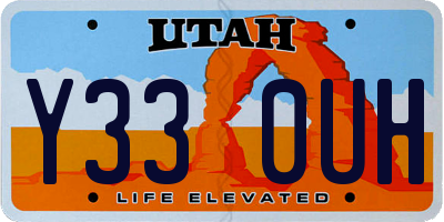 UT license plate Y330UH
