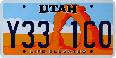 UT license plate Y331CO