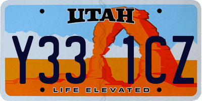 UT license plate Y331CZ