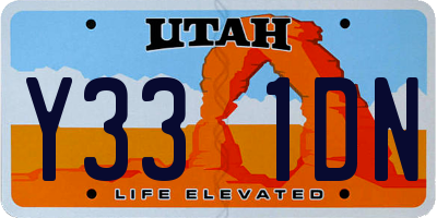 UT license plate Y331DN