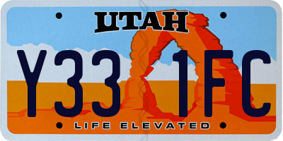 UT license plate Y331FC