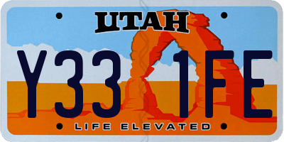 UT license plate Y331FE