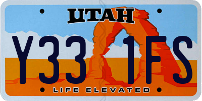 UT license plate Y331FS