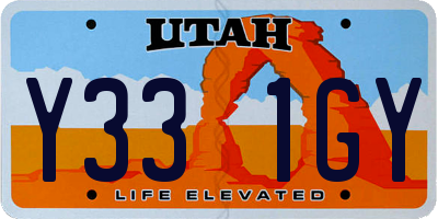UT license plate Y331GY