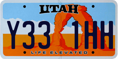 UT license plate Y331HH