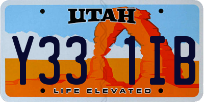 UT license plate Y331IB