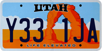 UT license plate Y331JA