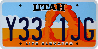 UT license plate Y331JG