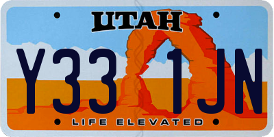 UT license plate Y331JN