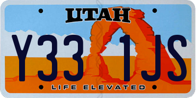 UT license plate Y331JS
