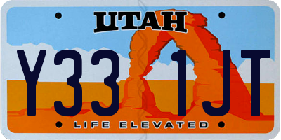 UT license plate Y331JT