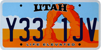 UT license plate Y331JV