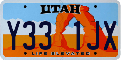 UT license plate Y331JX