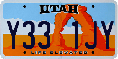 UT license plate Y331JY