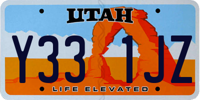 UT license plate Y331JZ