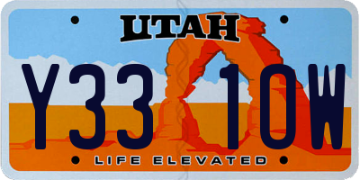 UT license plate Y331OW