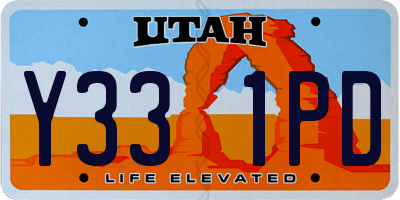 UT license plate Y331PD