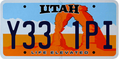 UT license plate Y331PI