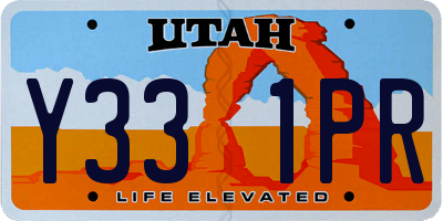 UT license plate Y331PR
