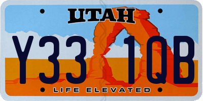 UT license plate Y331QB