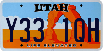 UT license plate Y331QH