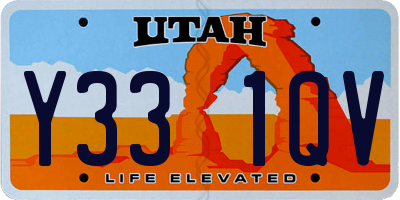 UT license plate Y331QV