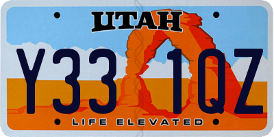 UT license plate Y331QZ