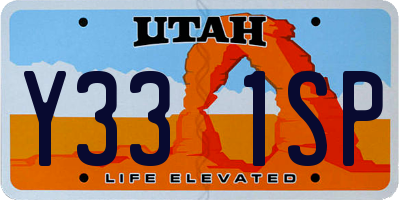 UT license plate Y331SP