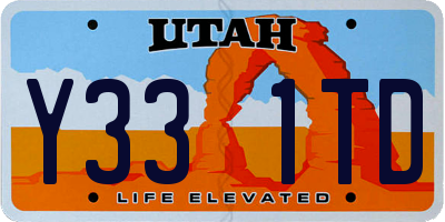 UT license plate Y331TD