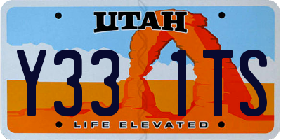 UT license plate Y331TS