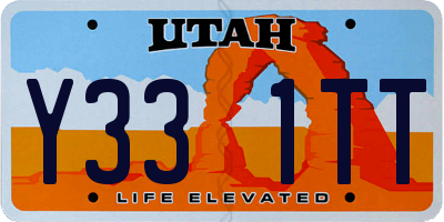 UT license plate Y331TT
