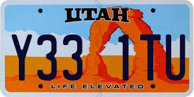 UT license plate Y331TU