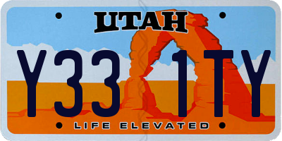 UT license plate Y331TY