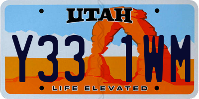 UT license plate Y331WM