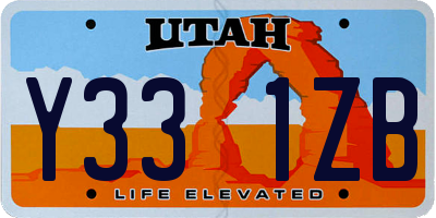 UT license plate Y331ZB