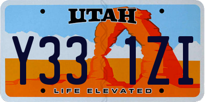 UT license plate Y331ZI
