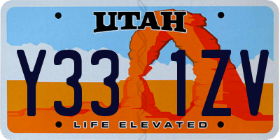 UT license plate Y331ZV