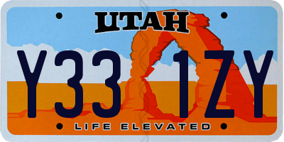 UT license plate Y331ZY