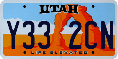 UT license plate Y332CN