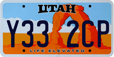 UT license plate Y332CP
